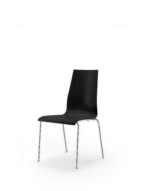 garcia | four-legged chair | black stained shell