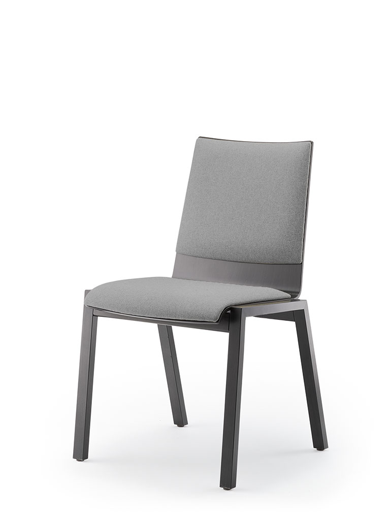 PAN | four-legged chair | upholstered seat and backrest