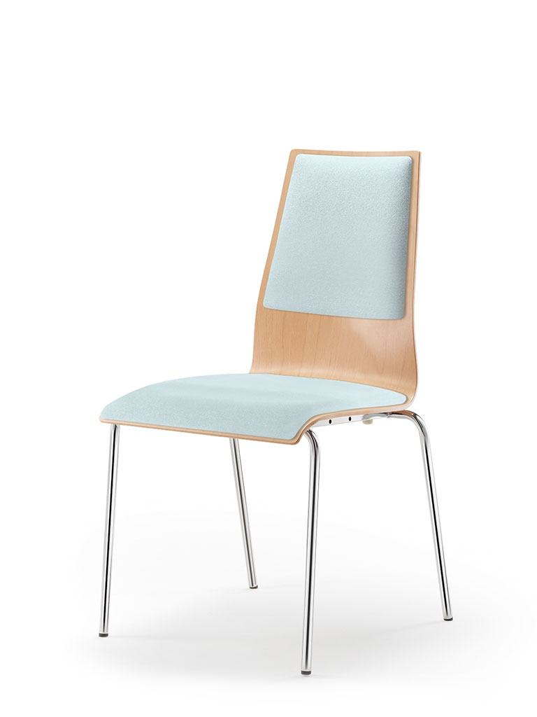 garcia | four-legged chair | upholstered seat and backrest