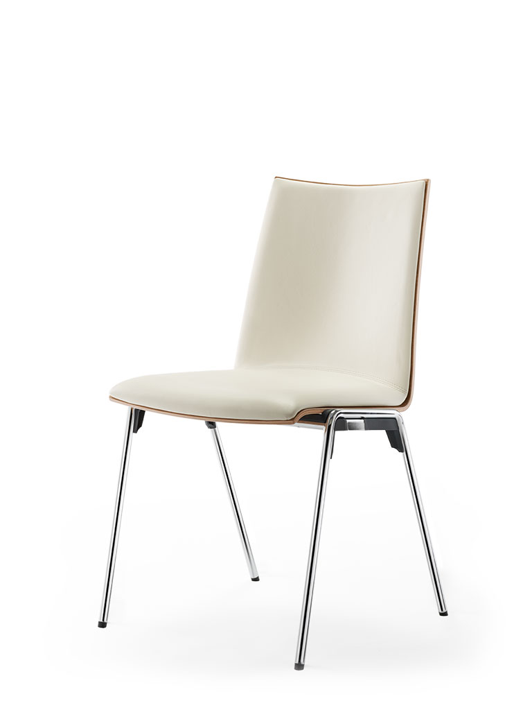 logochair four-legged chair | fully upholstered front
