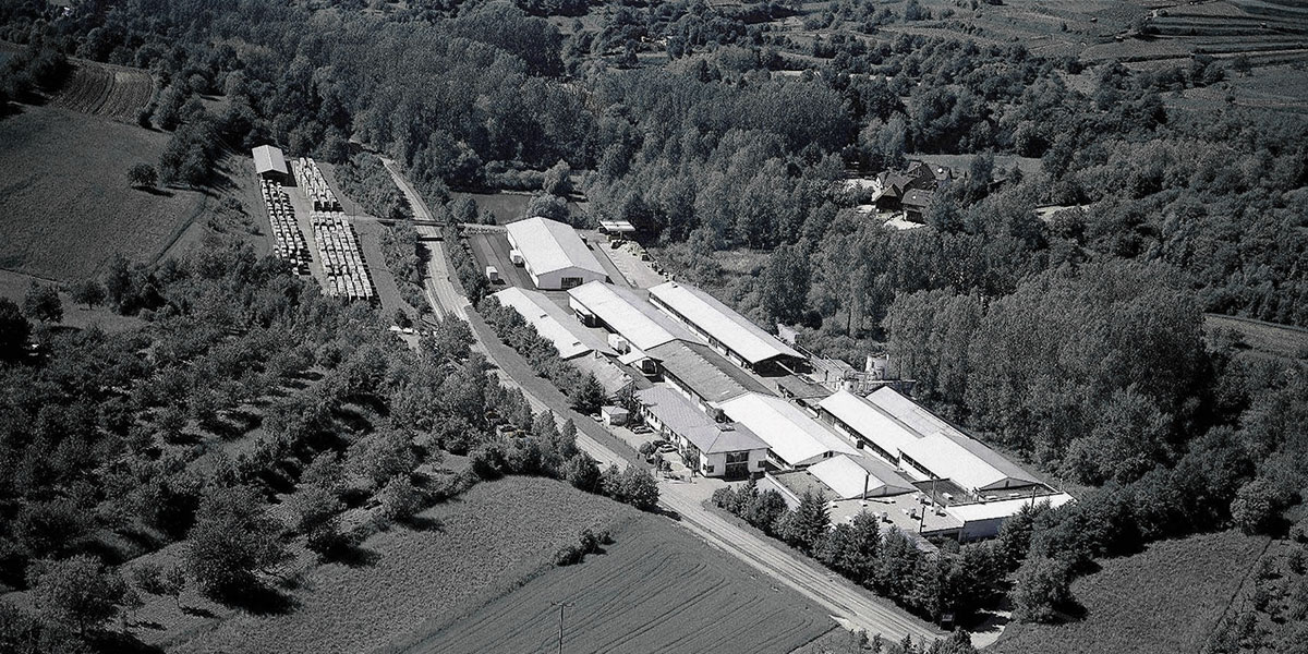 Luftaufnahme der Hiller Objektmöbel GmbH in Kippenheim